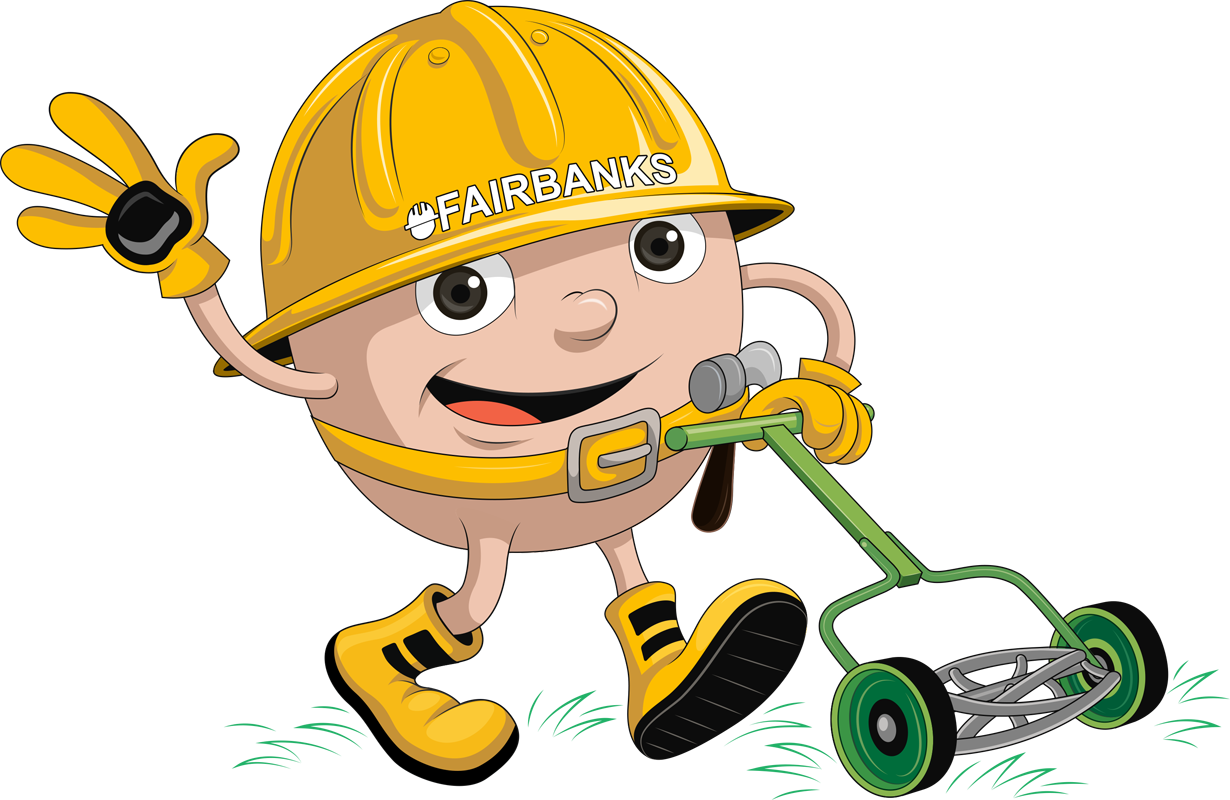 Lawn Care Services Insurance Mascot
